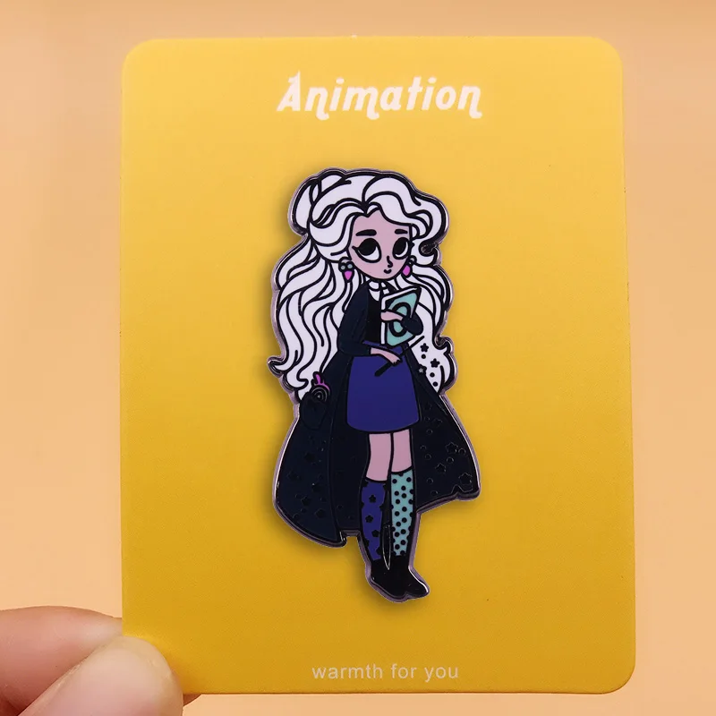 Гарри Луна Лавгуд псих блондинка ведьма Spectrespecs эмали штырь брошка мультфильм