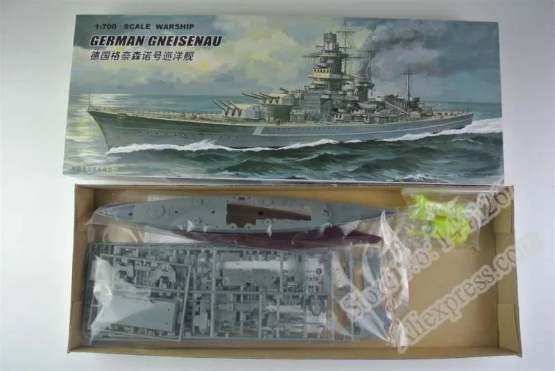1:700 Масштаб военный корабль Вторая мировая война немецкий GNEISENAU крейсер