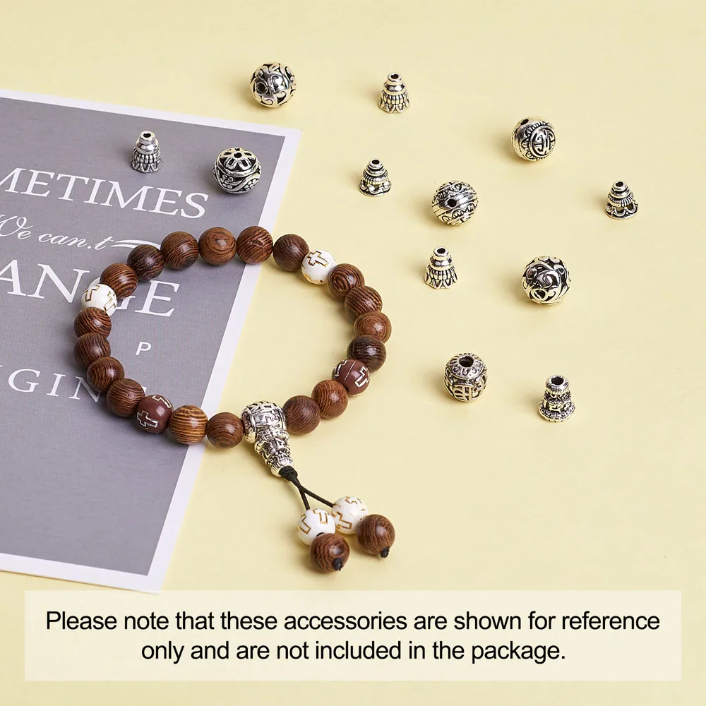 Набор из 20 тибетских буддистских планшетов набор Т-образных бусин для