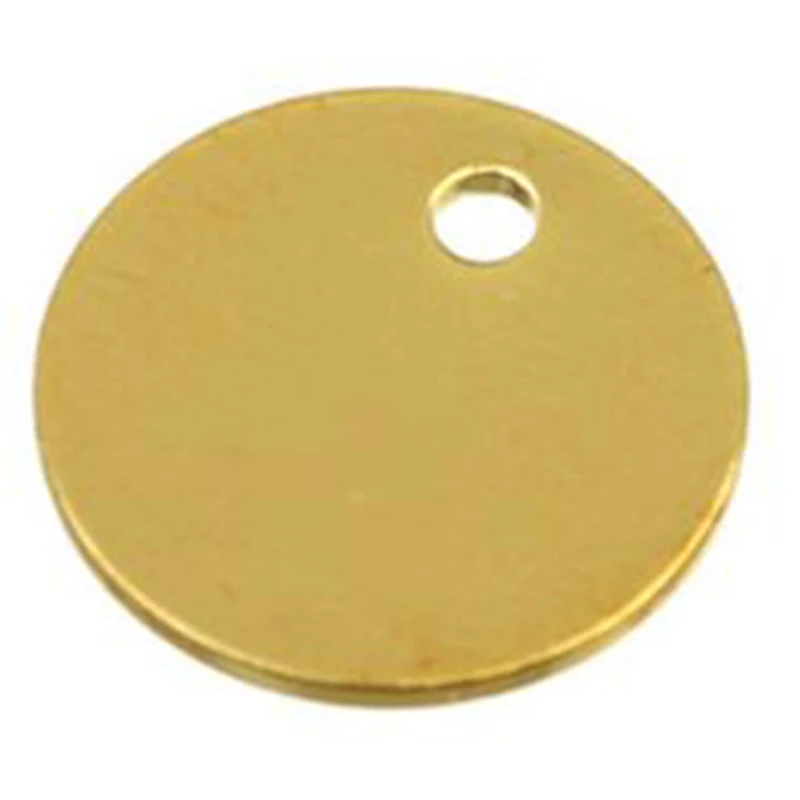 

200 Pcs Diy Jewelry Alloy Accessories Pendant Pendant 10mm Round Small Pendant Used As Pet Tags, Equipment Tags