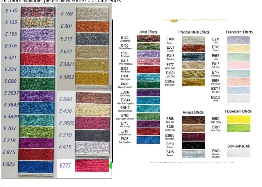 Top selling Cross stitch gold and silver threads / cross embroidery thread Custom colors | Дом и сад