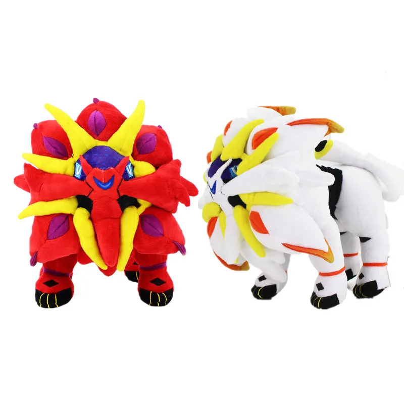 25 см плюшевые белые и красные Solgaleo хлопок мультфильм крутая Кукла Мягкие хорошее