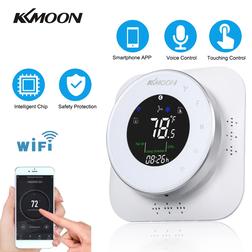 

KKmoon Temperature Controller Termostats WiFi Programmable Heating/Cooling Termostat Temperature Regulator