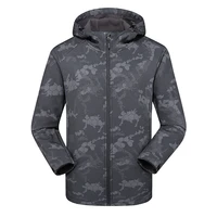mens outdoor soft shell fleece lined sports hooded jacket coat breathable hiking travelling winterproof outwear windbreaker