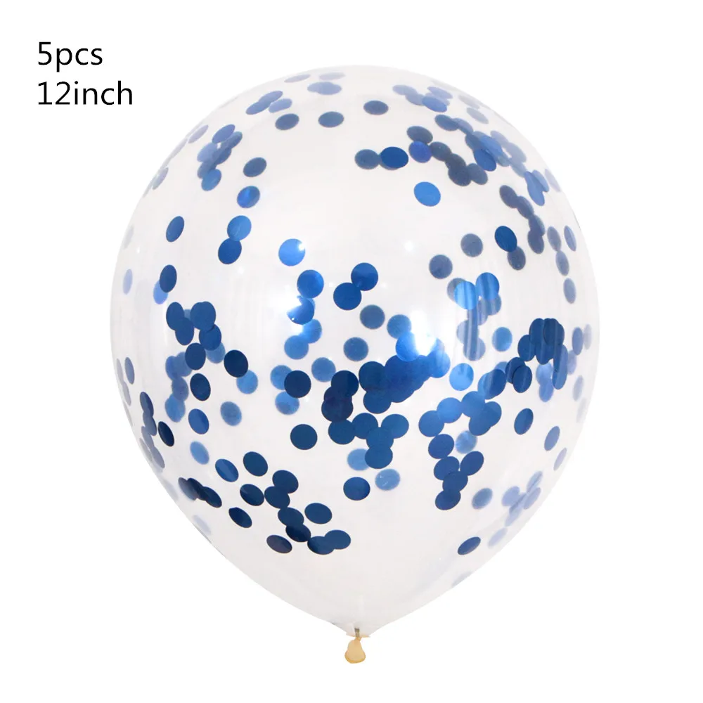 5pcs Green Balloons Confetti balloons Set Chrome ballon Birthday deco Party Wedding Decoration Wedding Anniversary globals Metallic - Цвет: 5pcs
