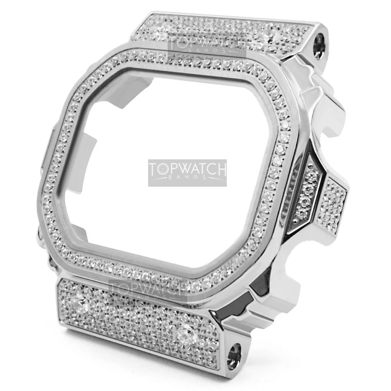 

Newest GX56 Strap Bezel Case 316 Stainless Steel Watchbands and Bezel For GX56BB GXW-56 Metal Bezel Pro Frame Tools Retro Black