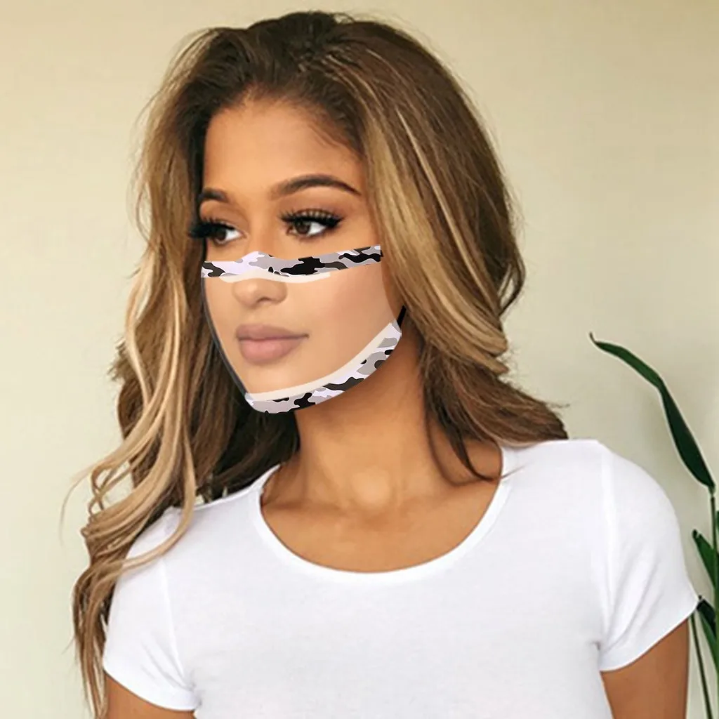 Маска для лица с прозрачными окошками 5 шт.|Женские маски| |