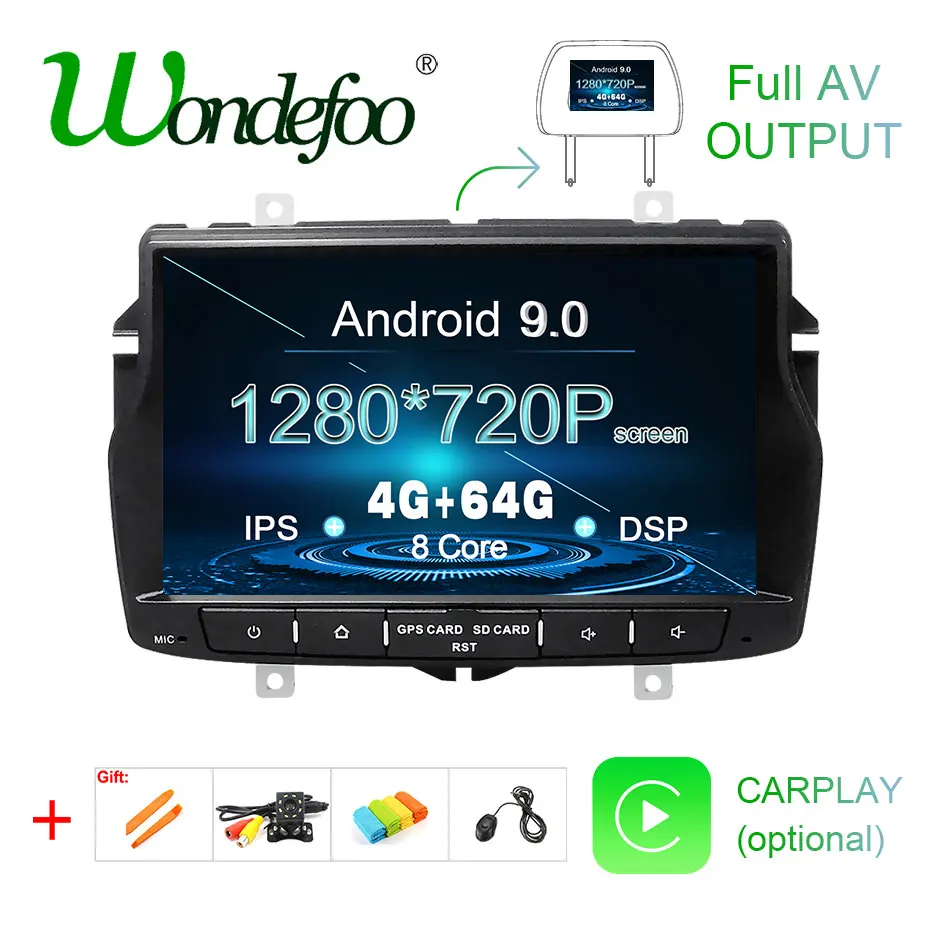 DSP ips для Lada vesta 4G 64G 8 core Android 9,0 автомобильный dvd gps Навигатор Радио мультимедийный плеер головное устройство стерео wifi FM AUX USB
