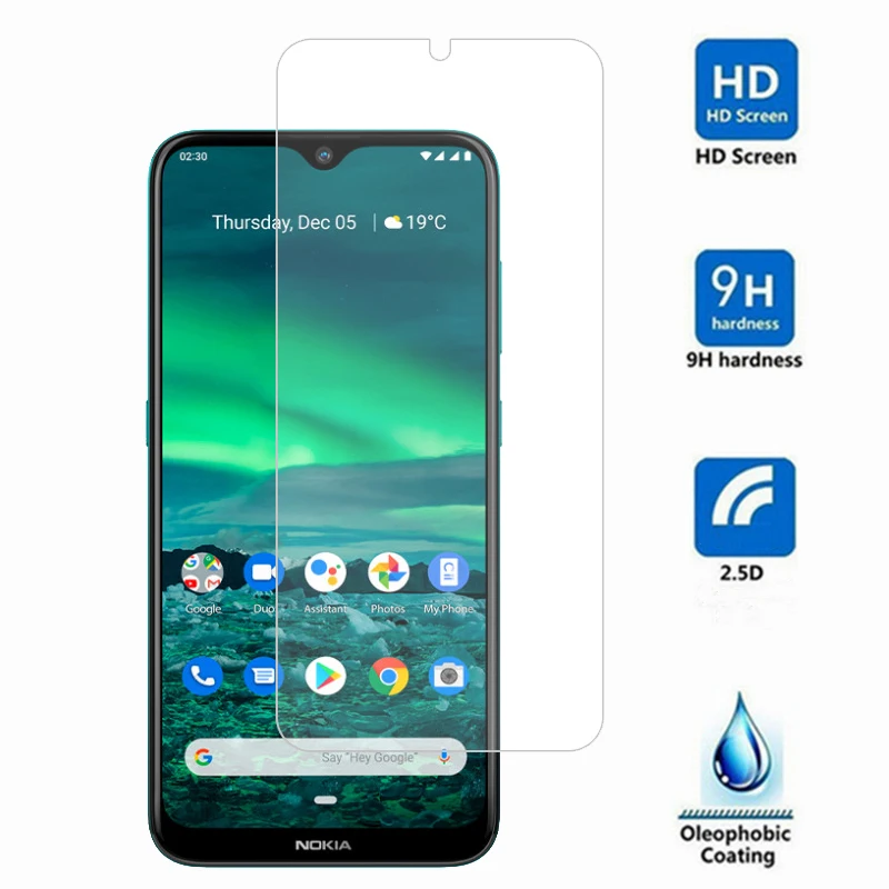2 uds. De vidrio para Nokia 7,2 para Nokia 7,2 6,2 vidrio templado Protector de pantalla de vidrio para Nokia 7,2 Protector de vidrio de protecci&oacute;n-2