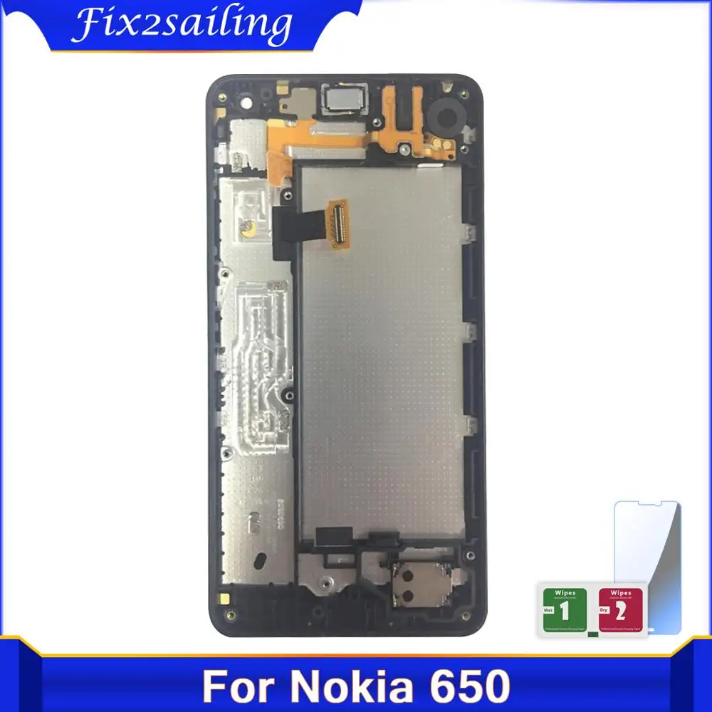Для Nokia Lumia 650 RM 1152 1154 1109 1113 LCD дисплей + рамка сенсорного экрана Запасные части для