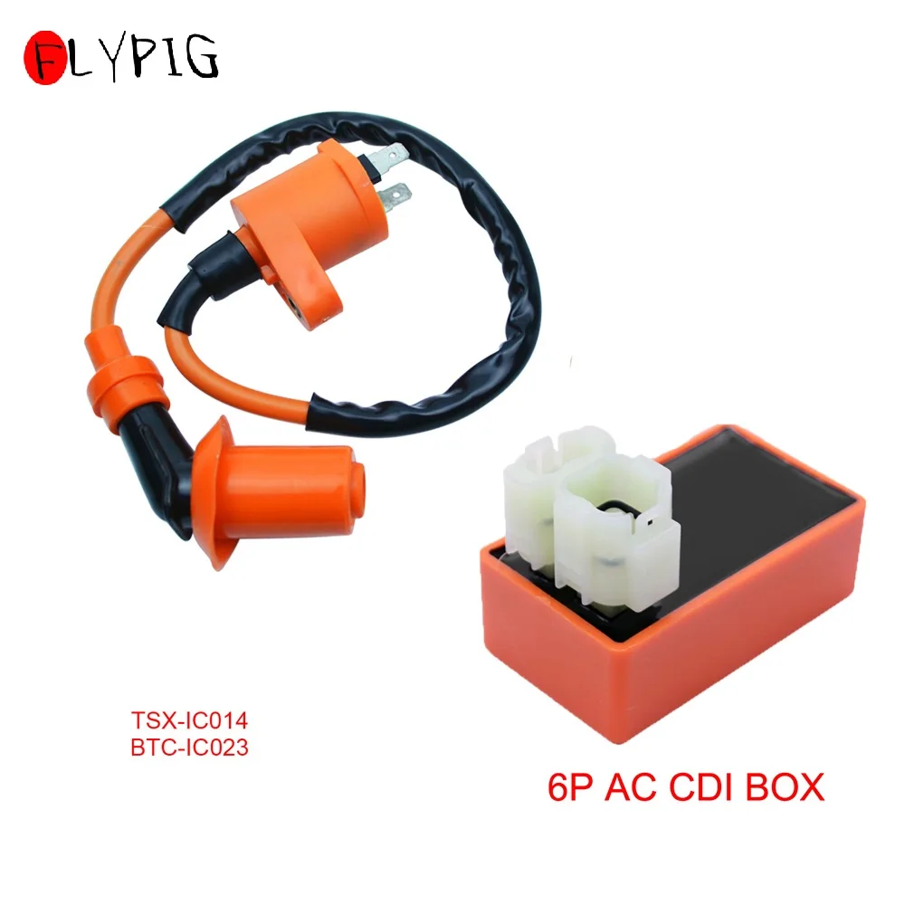 Катушка зажигания мотоцикла и коробка CDI для скутеров мопедов GY6 Honda TRX300 детали