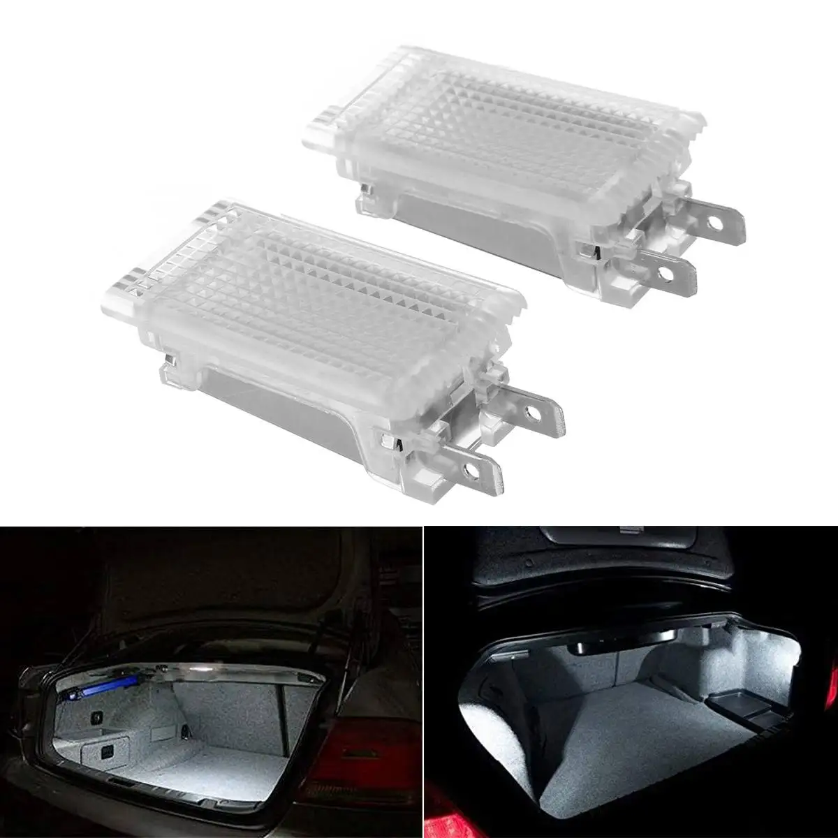 

Pair LED Luggage Trunk Compartment Light for Opel Insignia for Astra G Convertible Vectra C Cargo Area Light Courtesy Door Lamp