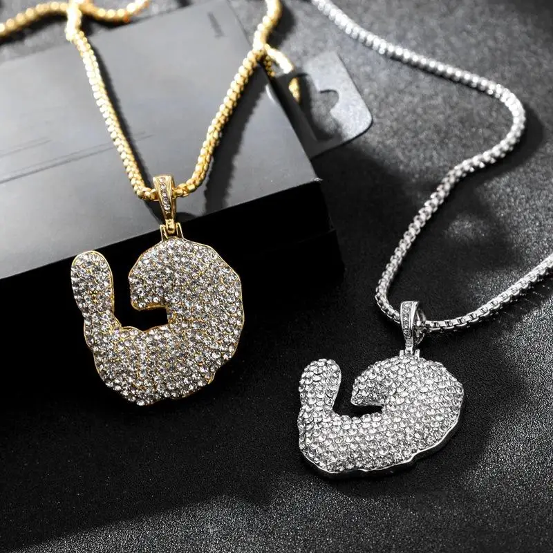 Ожерелье в стиле хип хоп креветки микро вставки циркониевая подвеска ожерелье