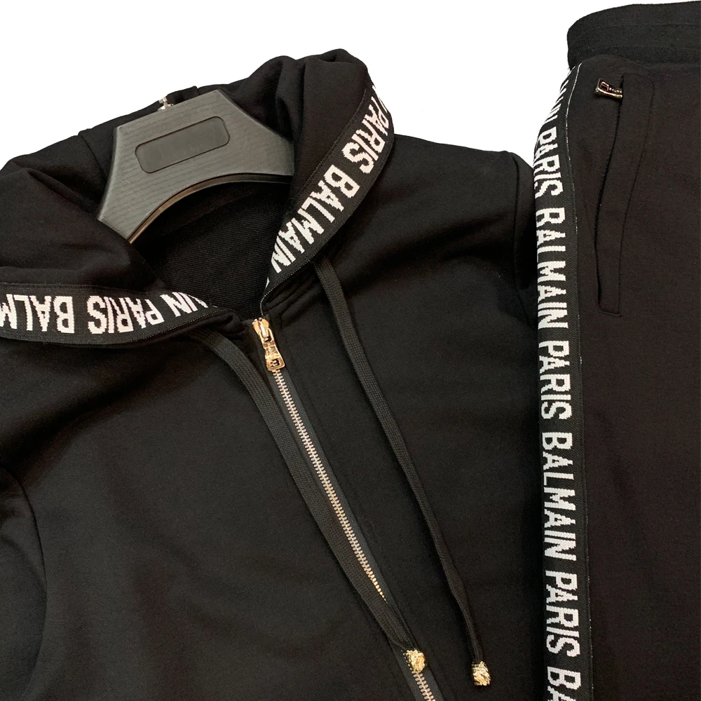 2020 толстовка с молнией спортивный костюм мерсеризованный хлопок Balmein для мужчин