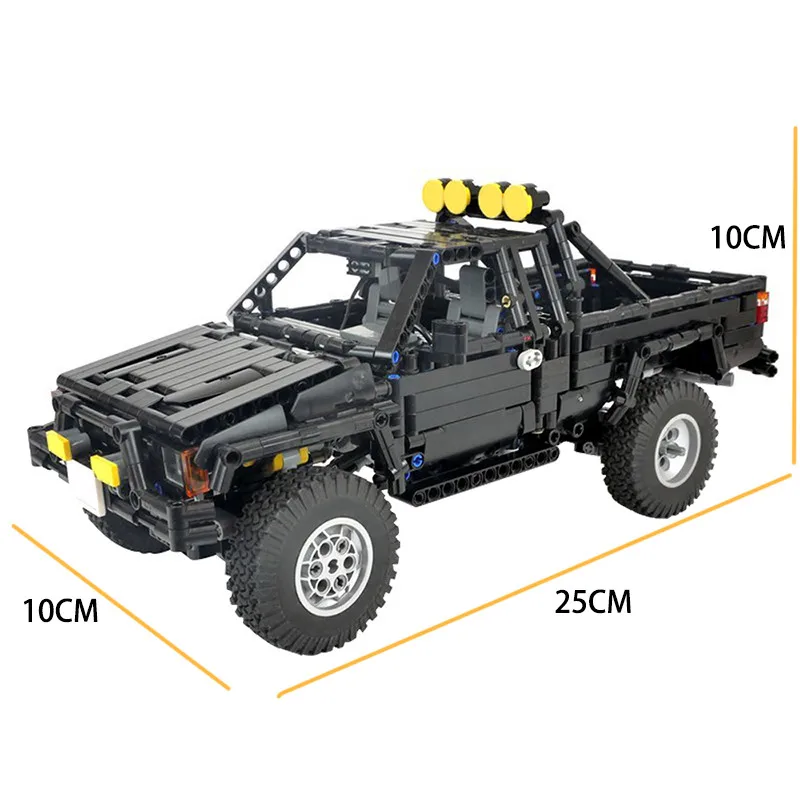 

City RC Auto Pickup Truck SR5 xtra cab Suv Snelheid Kampioen Back Future Bouwstenen MOC-43124 Building Blocks Bricks kids Toys