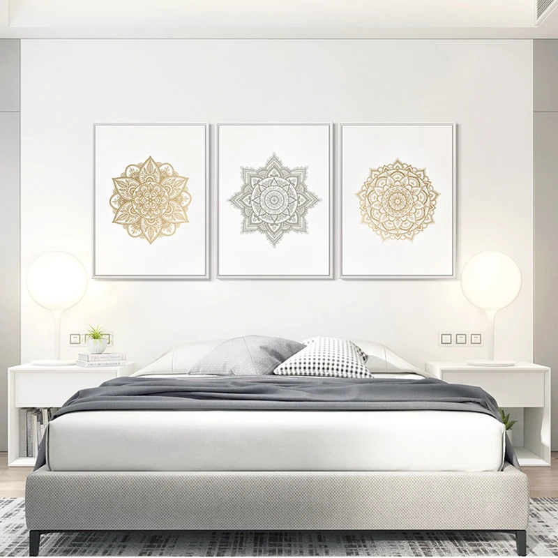 Абстрактные принты для ванной спальни гостиной украшение дома мандала настенное