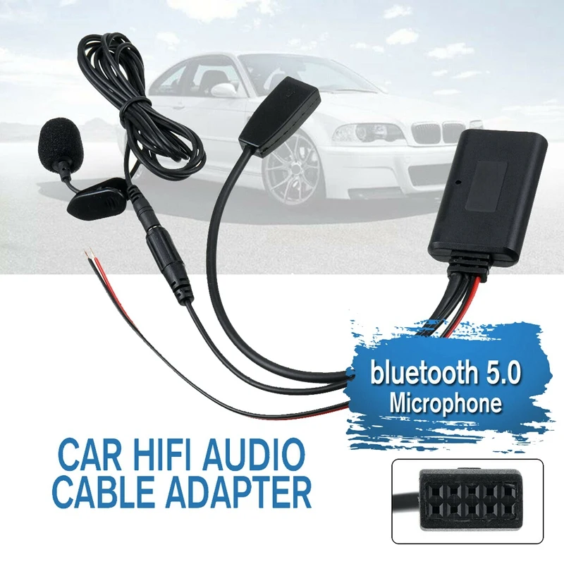 

Новый Автомобильный Bluetooth 5,0 + CD AUX аудио HIFI кабель-адаптер для микрофона для BMW E46 3-SERIES 2002-2006