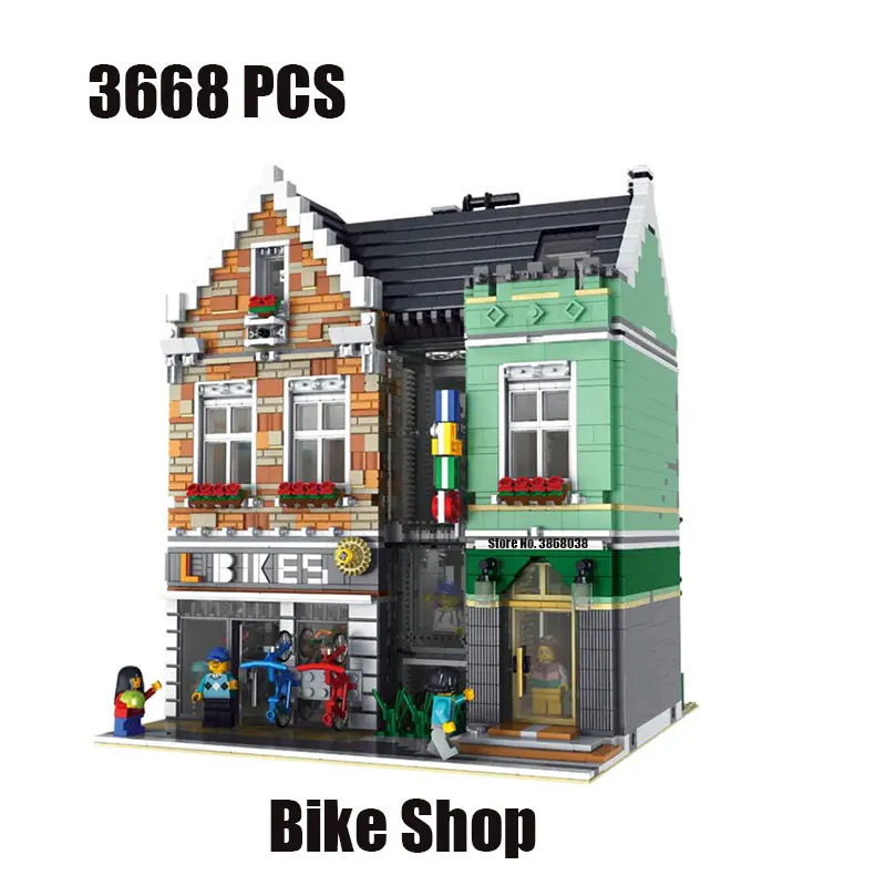 

26 Styles Bookstore Paris Restaurant Botanical City Street View The Brickstive Modern Libraryle Building Blocks Bricks Kids Toys