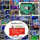 SD-карта RetroPie 128 ГБ для Raspberry Pi 4 14000 + игр 45 + эмуляторы предварительно загруженные Diy эмуляционная станция ES NES FC PS NEOGEO