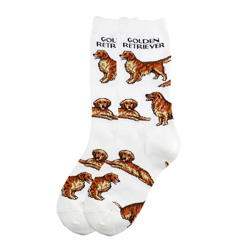 2021 Hot Popular Pet Animal Dog Cotton Casual Socks Women Men Streetwear Funny White Black Socks Short Happy Socks Dropshopping