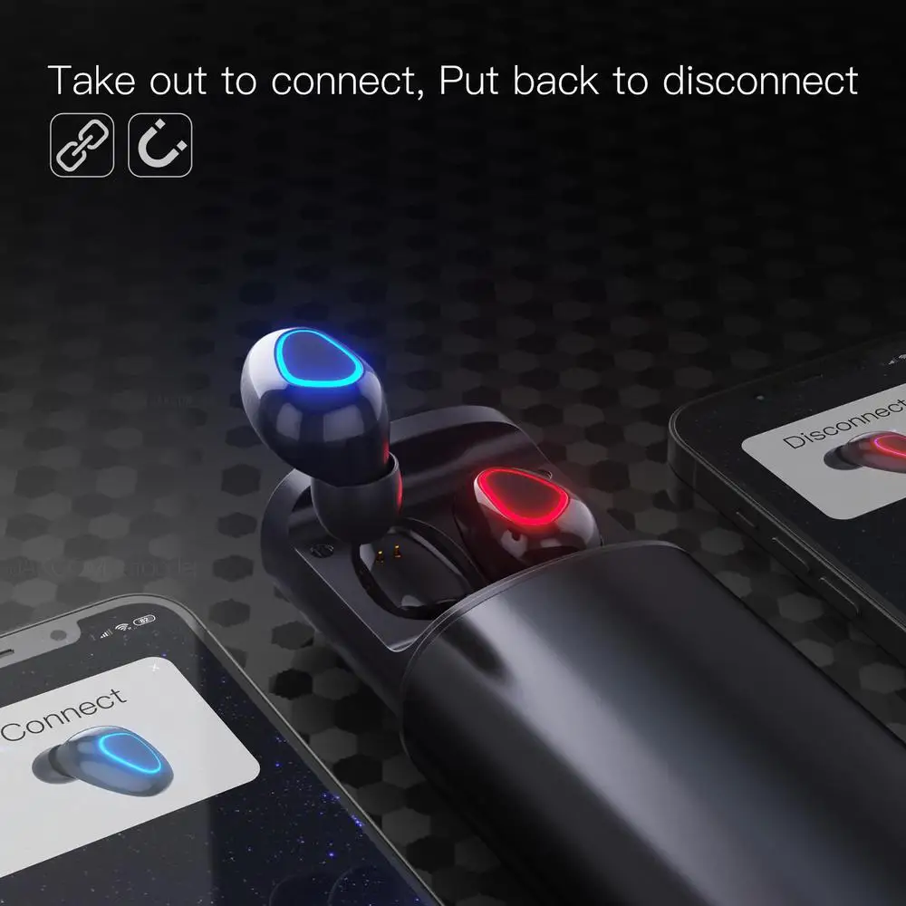 Беспроводные наушники JAKCOM TWS2 внешний аккумулятор подходящий к usb-вентилятору i10