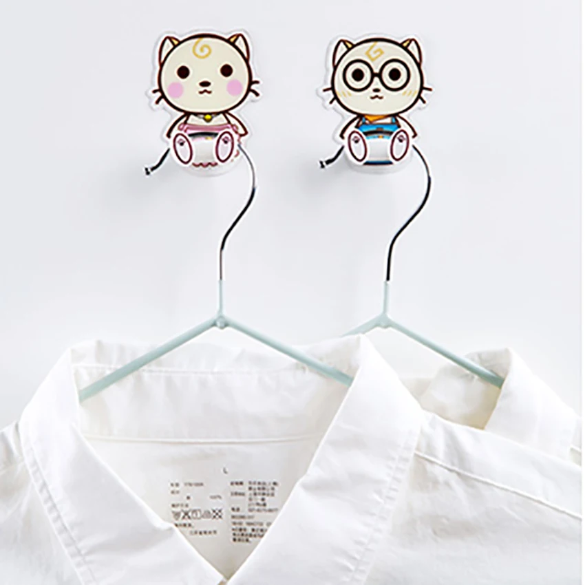 Настенные крючки в виде милых мультяшных героев подвесная вилка без перфорации