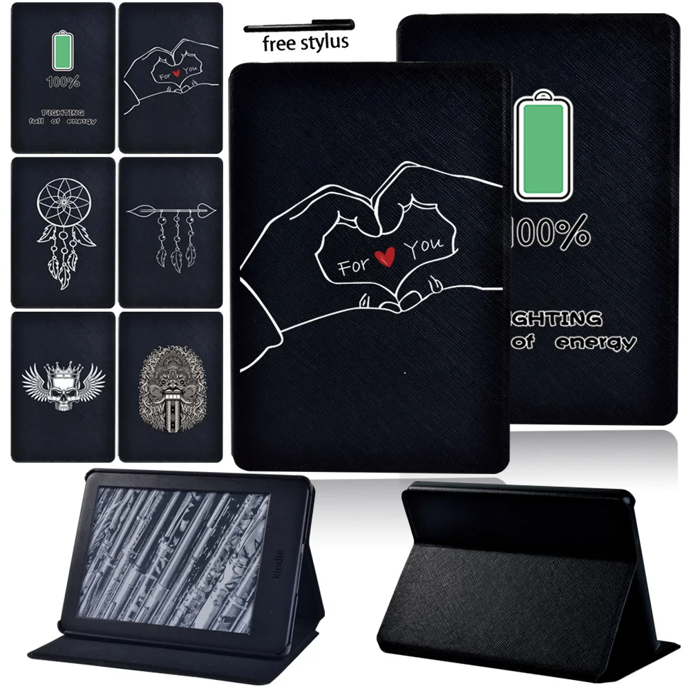 

Tablet Case for Amazon Kindle 10th Gen/Kindle 8th Gen/Kindle Paperwhite 1/2/3/4 Anti-Dust Cover Case + Stylus