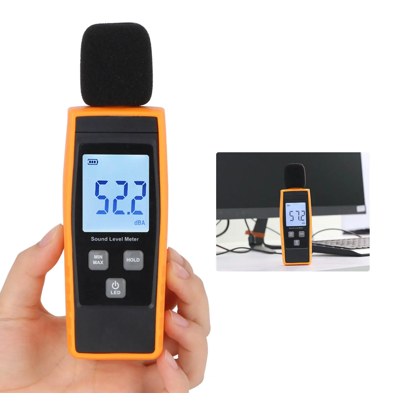 

RZ1359 Mini Sound Meter Sound Level Meters Digital Sound Level Meter Sonometros Noise Audio Level Meter 30-130dB Decibels