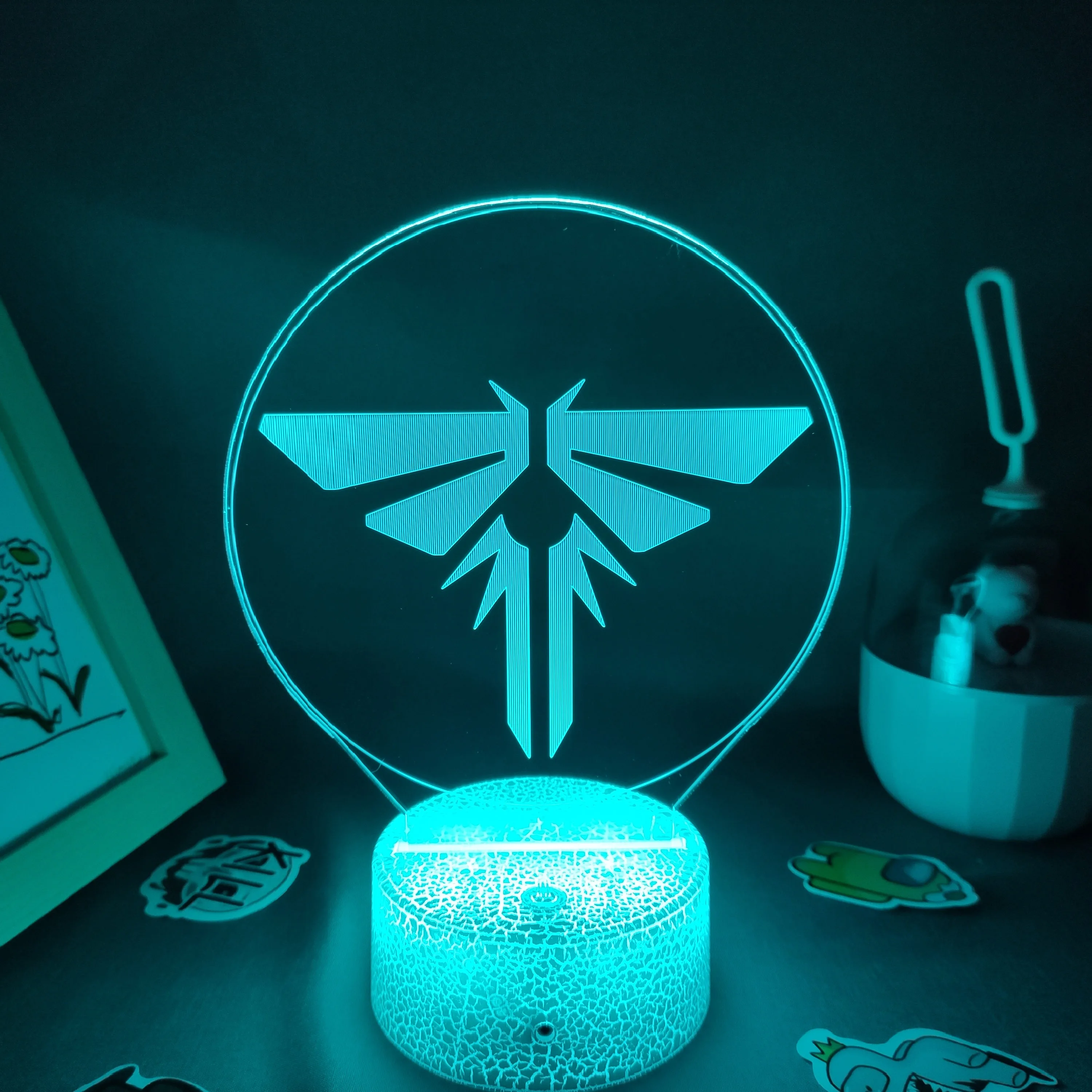 

Лампа с логотипом игры «Последняя из нас», 2 3D светодиодные RGB ночные светильники, крутой подарок на день рождения для друга, игровой комнаты,...