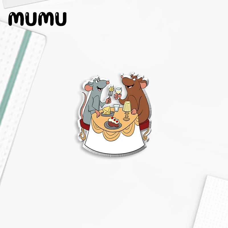 Новинка 2021 булавка для лацкана с Рататуй Акриловые броши фотографий ручная