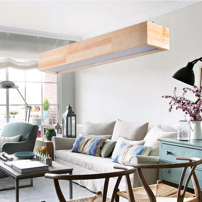 Скандинавские подвесные светильники Ccreative деревянная Регулируемая кухонная