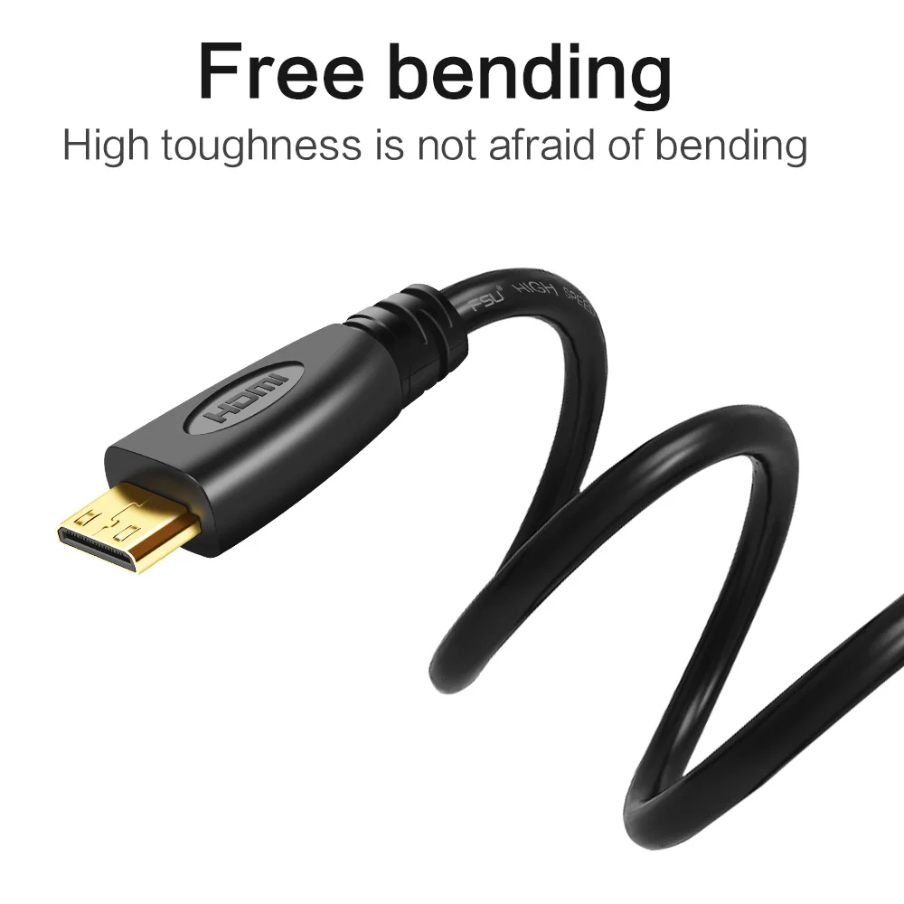 Мини HDMI совместимый кабель 1080P 3D Mini к переходник для камеры планшета 1 5 м|hdmi to mini