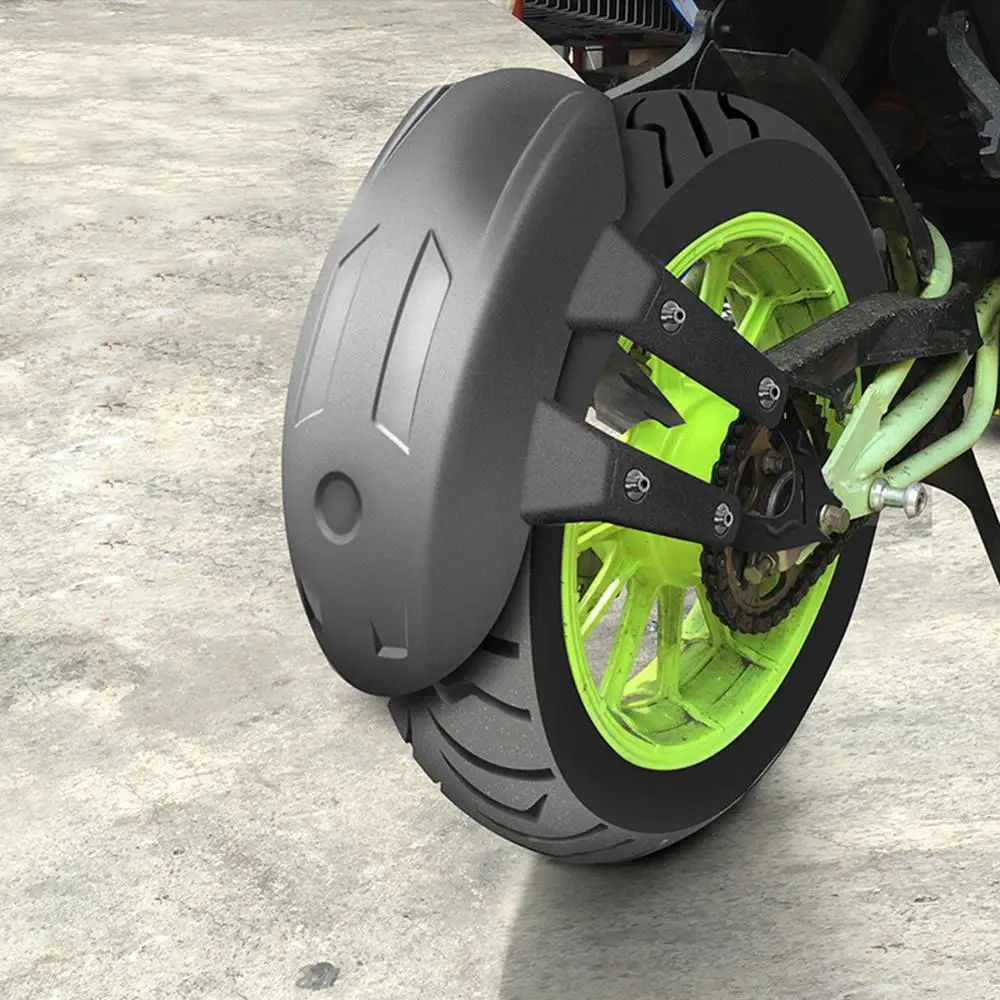 

Универсальное черное пластиковое заднее колесо для мотоцикла, заднее колесо, брызговик с кронштейном