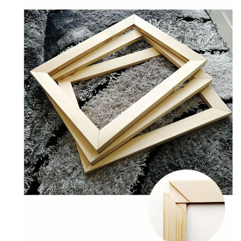 Meivn Diy брендовая натуральная деревянная рамка для Картина на холсте фабрика