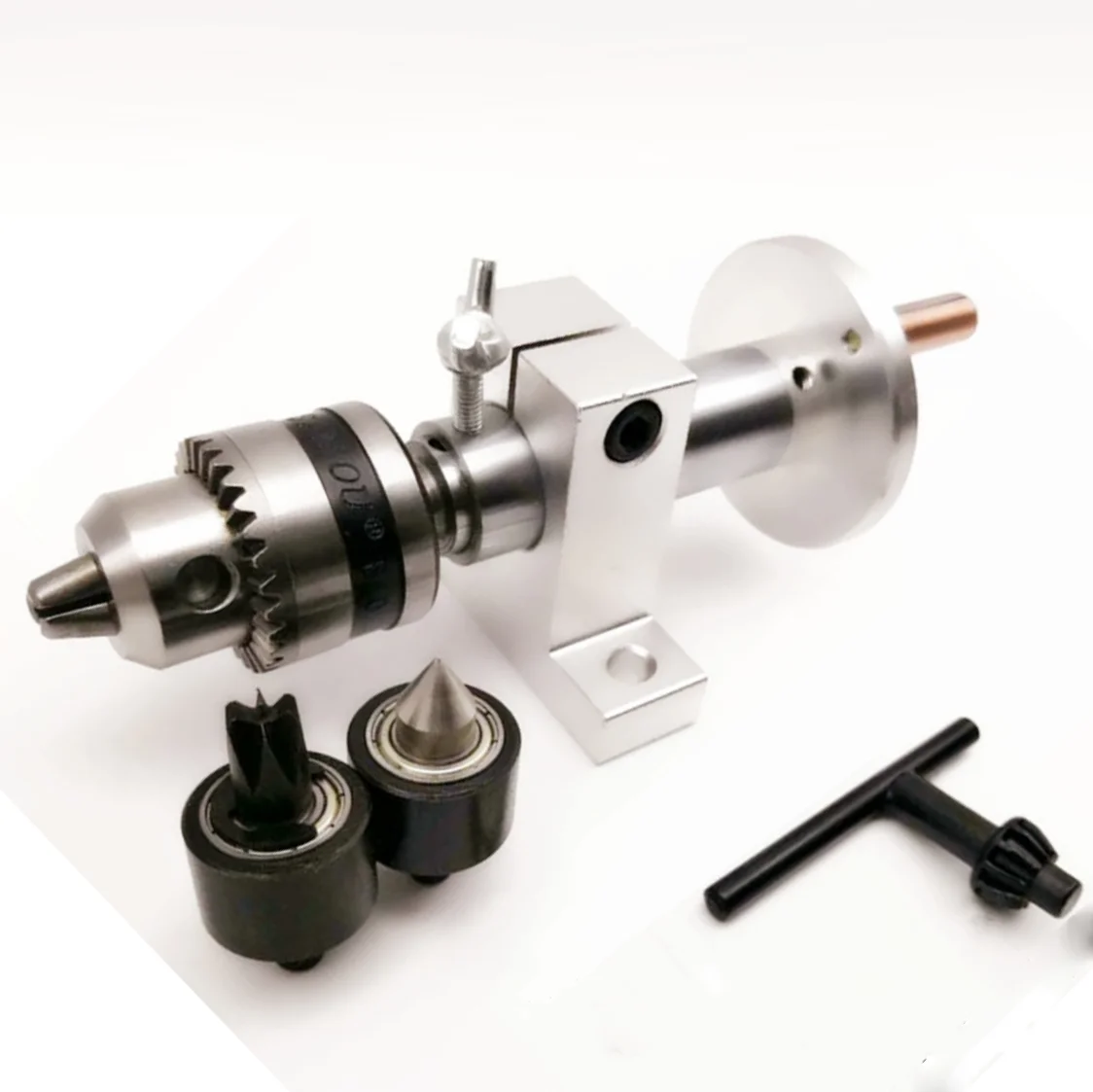 DIY токарный станок Задняя бабка цветок сливы сверлильный патрон наперсток машина