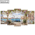 5 шт. картина Алмазная вышивка 5D DIY картина, вышитая бисером пейзаж квадратный Бриллиантовая мозаика пейзаж