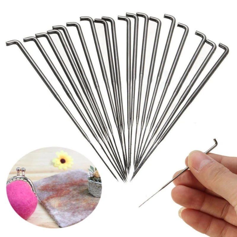 

10pcs 85mm Iron Wool Felting Needles Felt Tools Needle Starter Beginners DIY Craft Tools Fits For Wool Non Woven Fabric