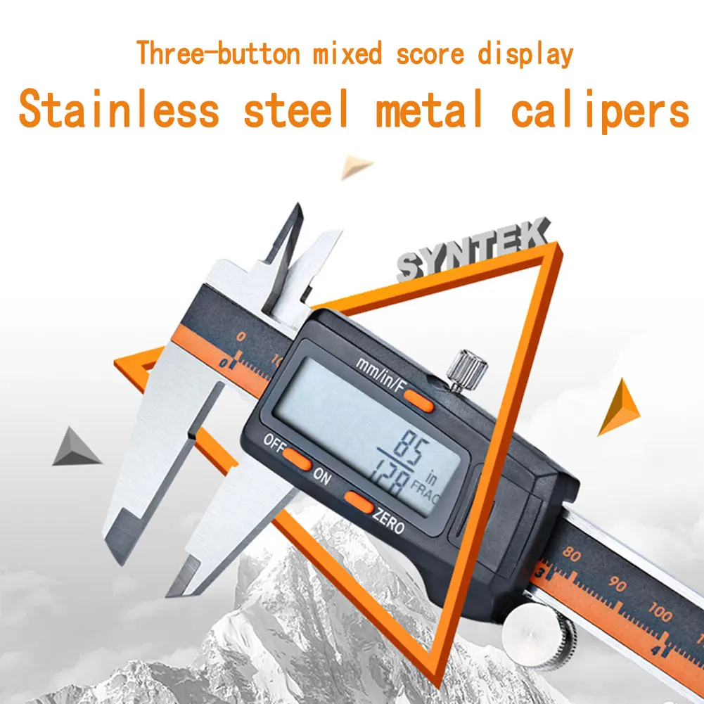 

Digital Vernier Caliper Stainless Steel Caliper Gauge Measuring Tool 0-150mm with LCD Screen Waterproof Gauge Instrument Caliper