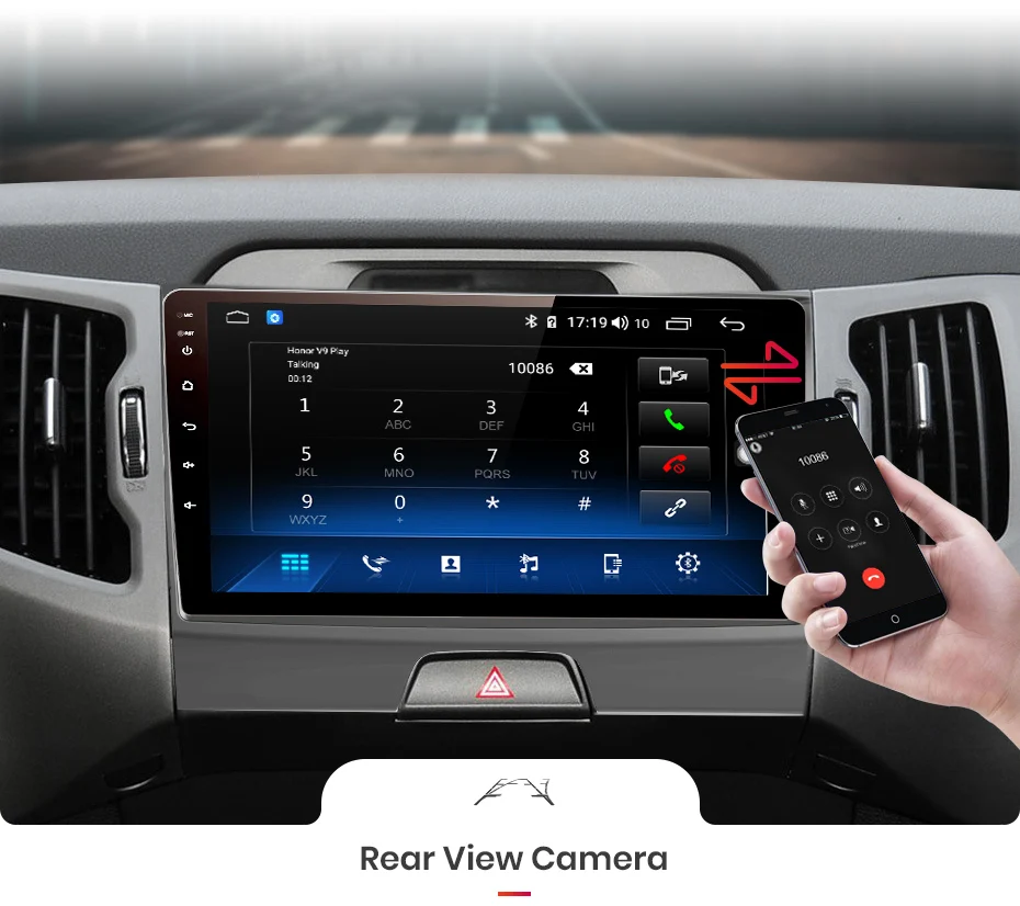 Junsun V1 pro 4G+ 64G Android 9,0 DSP для Kia sportage 3 4 2010 2011- автомобильный Радио Мультимедиа Видео плеер gps 2 din dvd