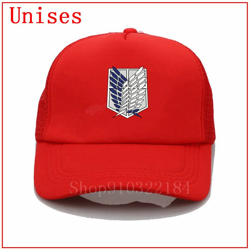 Кепка унисекс с принтом атака на Титанов | Аксессуары для одежды