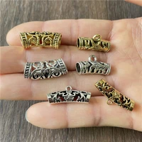junkang 10pcs beads pendants jewelry making diy necklace silver plated gold bails charm supplies