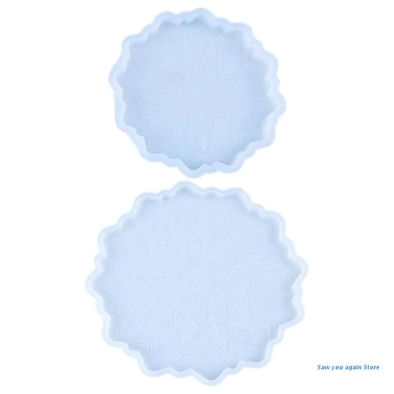 

DIY Crafts Cup Mat Pad Crystal Epoxy Resin Mold Sunflower Coaster Silicone Mould