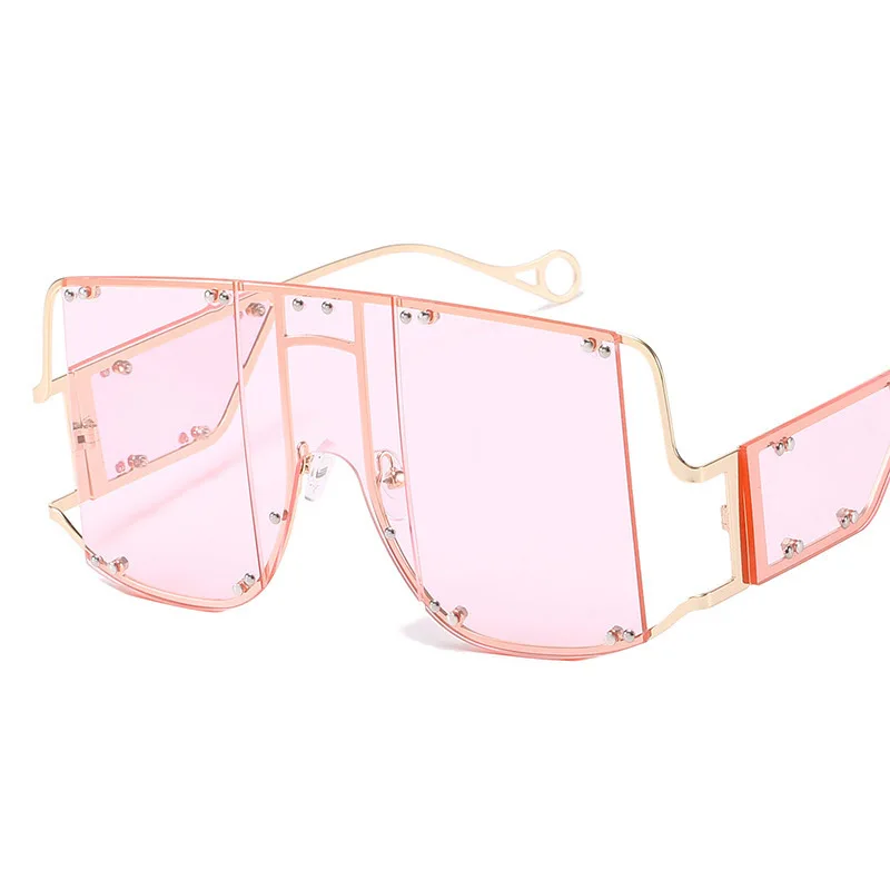 Новинка солнцезащитные очки в большой оправе женские ретро стиле панк с