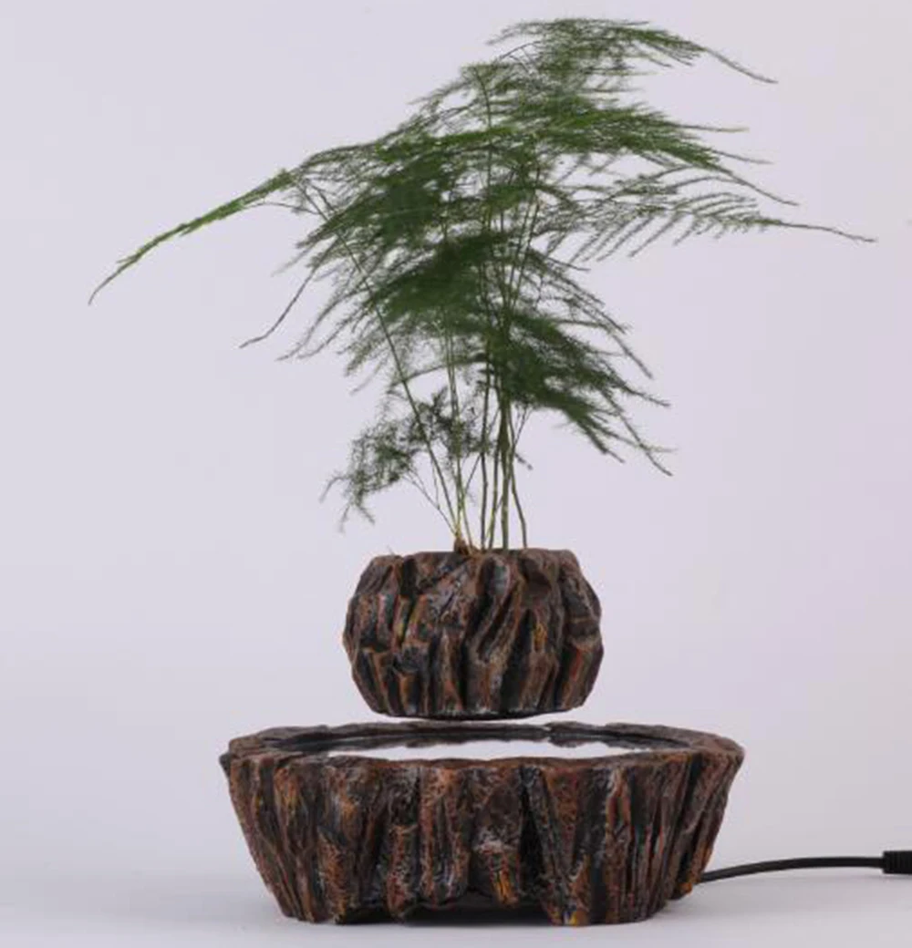 Украшение для офиса дома стола цветочный горшок магнитный левитационный