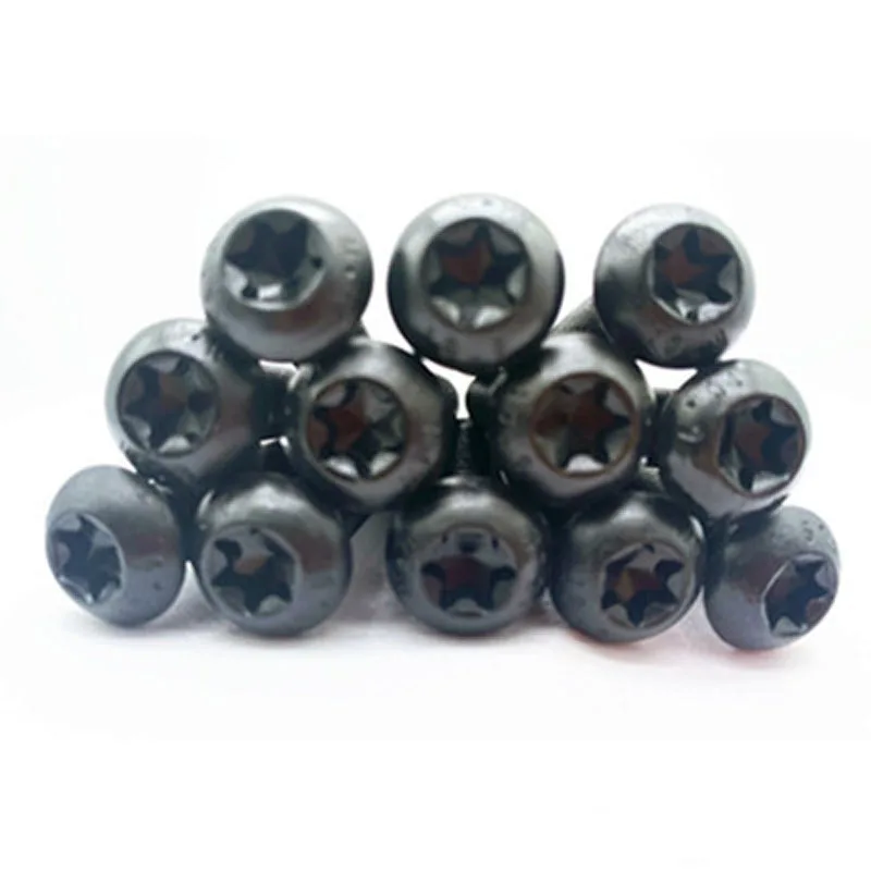 Винт Torx M10 винты с полукруглой головкой черные КЛАСС 10 9 длина 16-40 мм | Обустройство