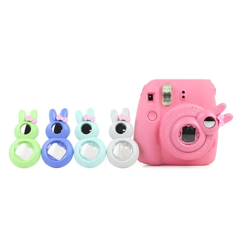 Зеркало для селфи с милым кроликом и крупным планом Fujifilm Instax Mini 9/8/8 +/7s фильтры