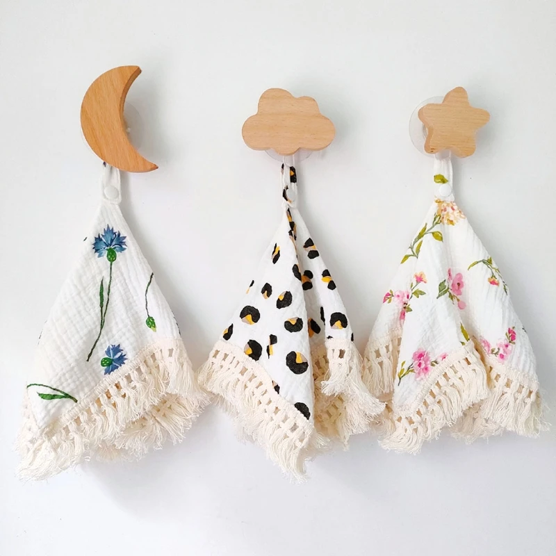 

BX0D Baby Facecloth Soother Towel Handkerchief Cotton Burp Cloth Soft Gauze Washcloth