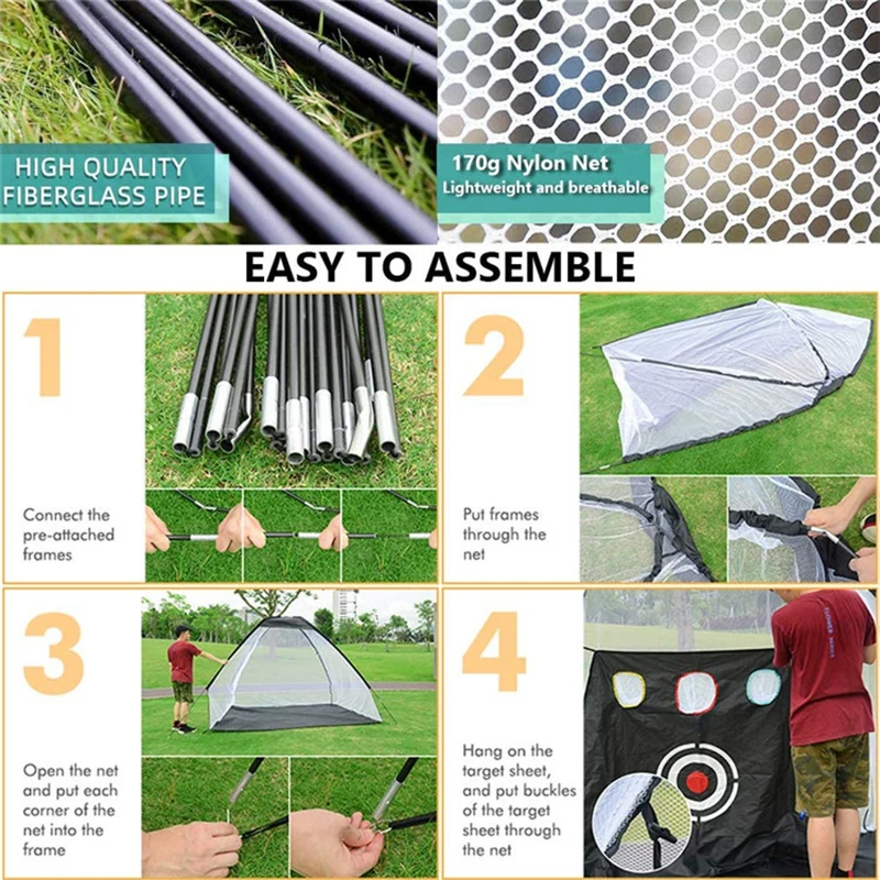 

Hot Sale Golf Cutting Practice Net Indoor and Outdoor Golf Tent Combat Cage Practice Net Training Equipment X85