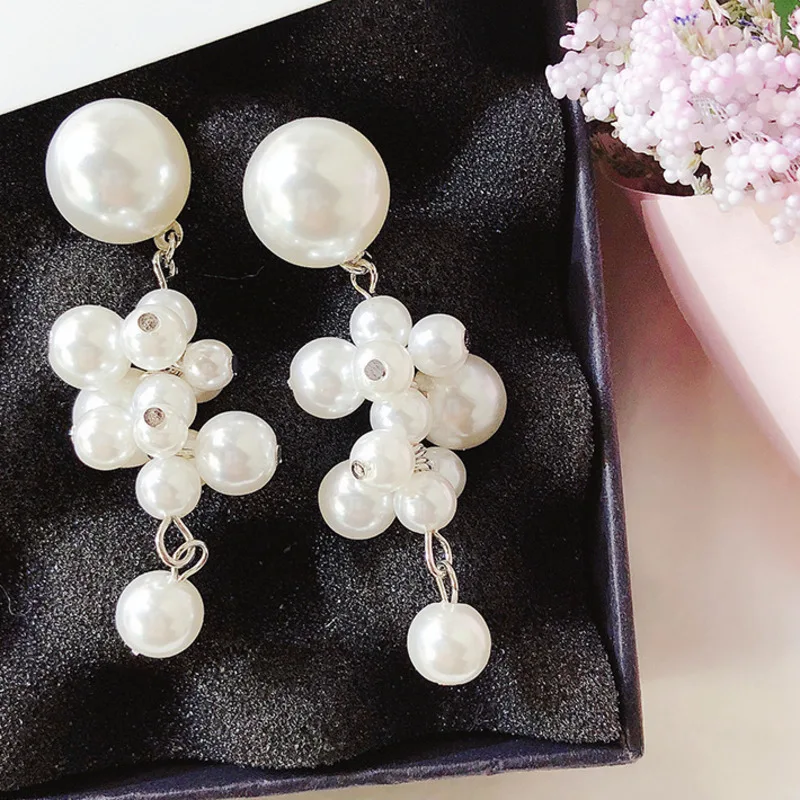 SP&ampCITY корейские интеллектуальные жемчужные сережки для женщин серьги-гвоздики с