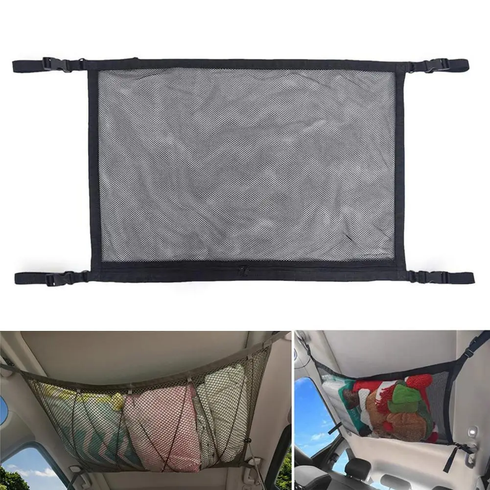

80% HOT SALES！！！Durable Car Double/Single Layer Zipper Drawstring Mesh Storage Bag Toy Organizer